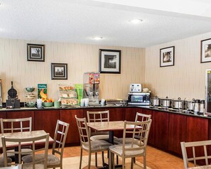 Free daily buffet breakfast