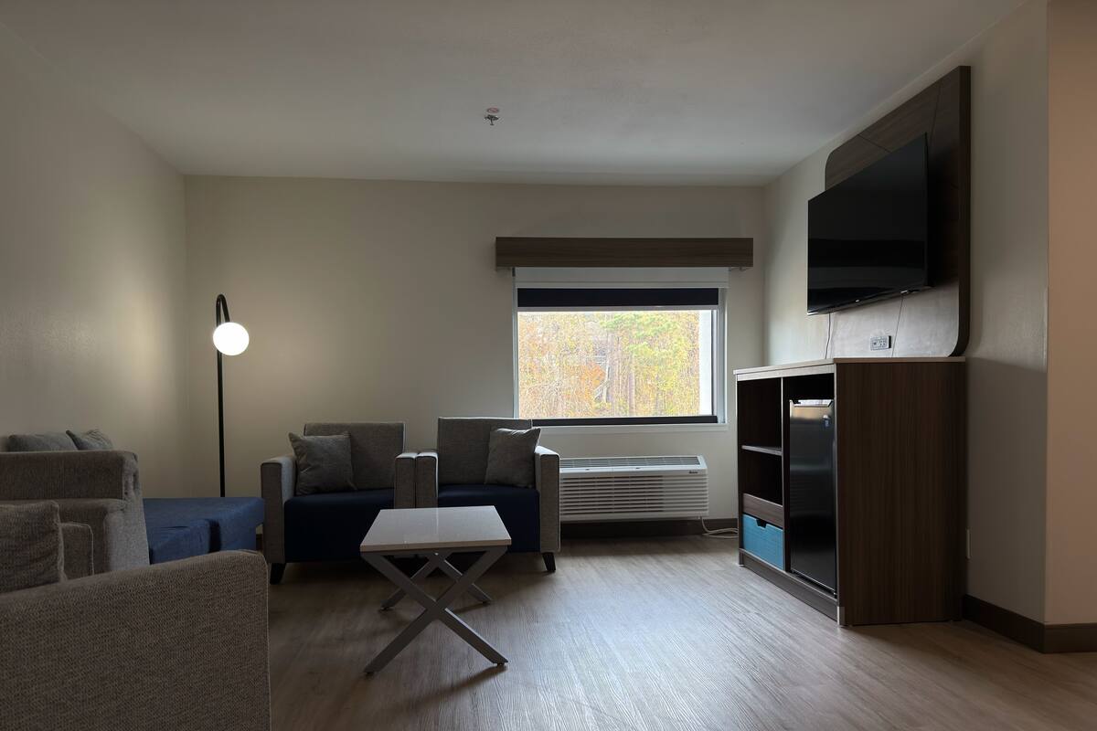 Apartment, 1 King Bed, Non Smoking | Premium bedding, desk, laptop workspace, iron/ironing board