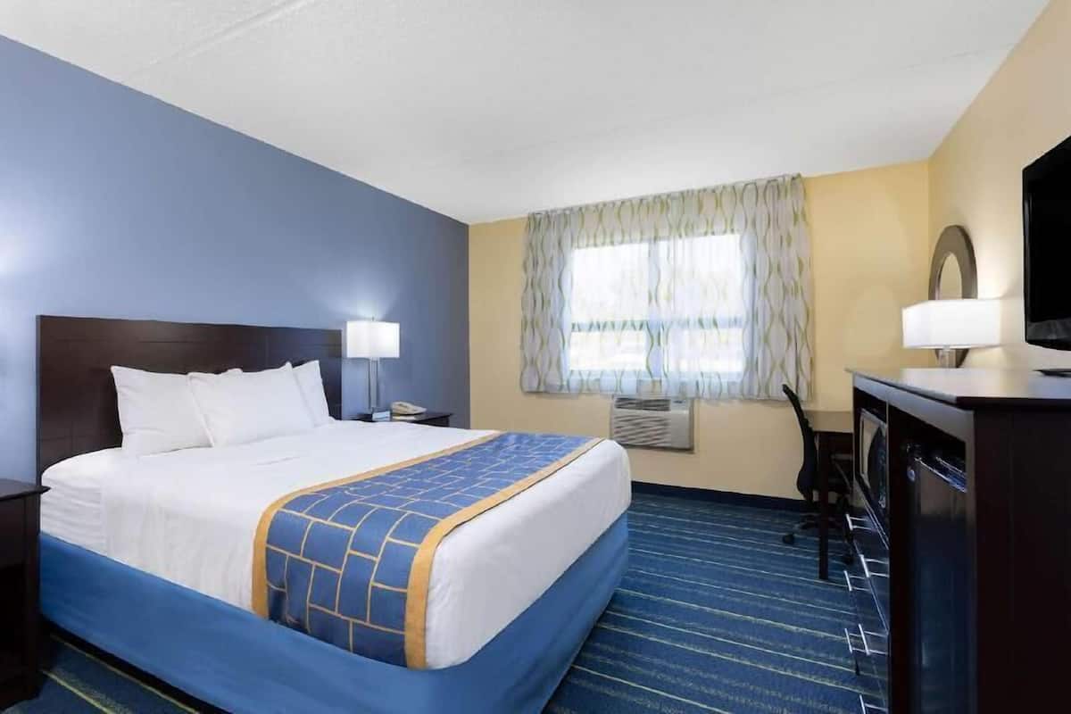 Premium bedding, pillowtop beds, blackout drapes, iron/ironing board