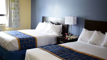 Room, 2 Queen Beds, Non Smoking | Premium bedding, pillow-top beds, blackout curtains, iron/ironing board