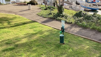 Outdoor banquet area