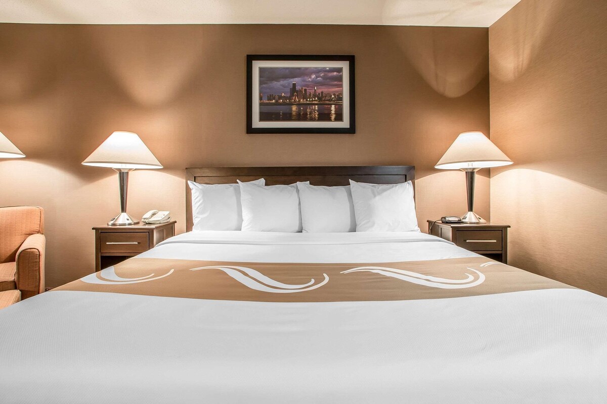 Premium bedding, desk, iron/ironing board, cribs (free)