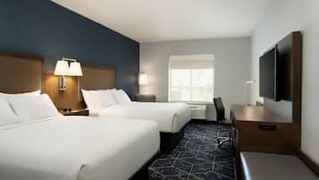 Room, 2 Queen Beds | Pillowtop beds, in-room safe, desk, laptop workspace