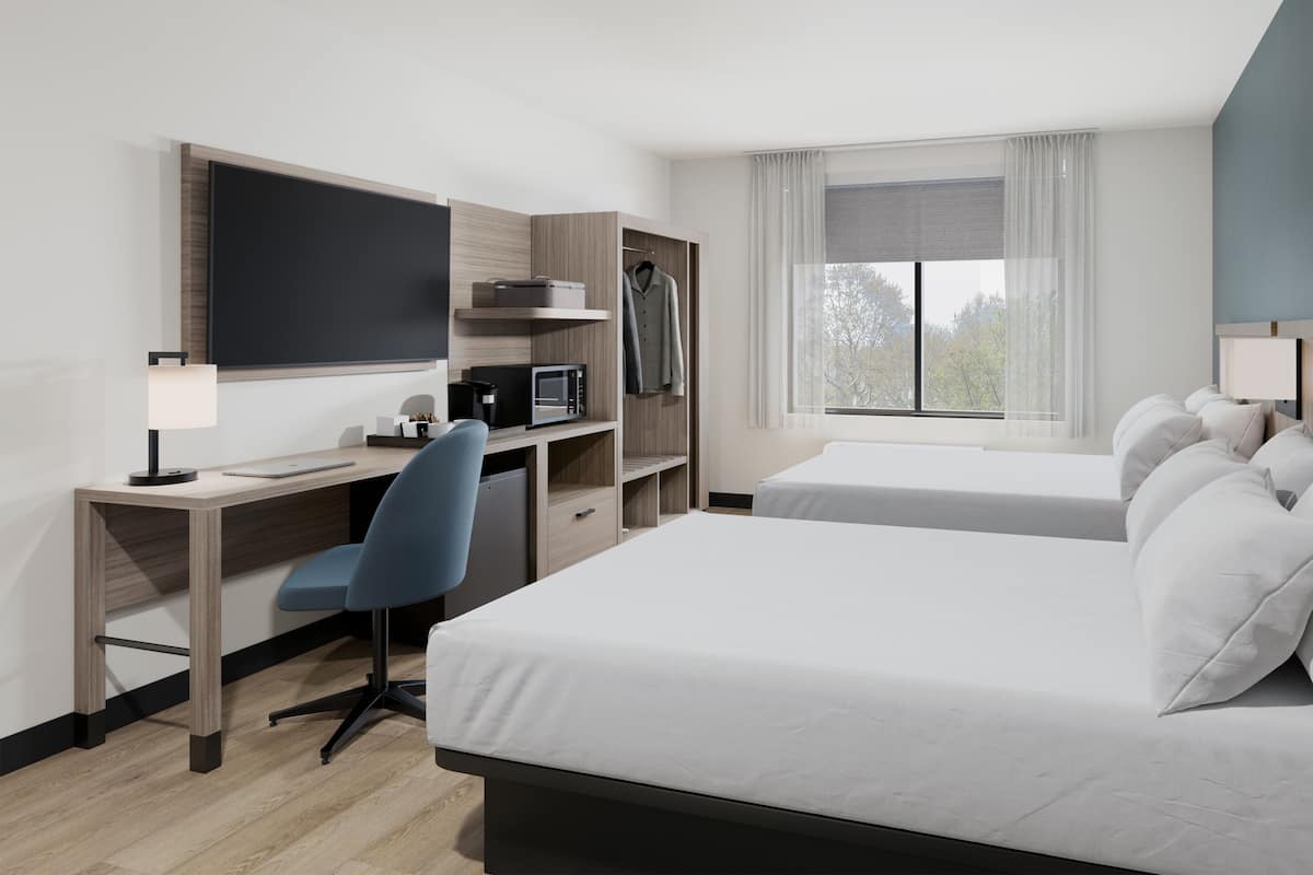 Pillowtop beds, in-room safe, desk, laptop workspace