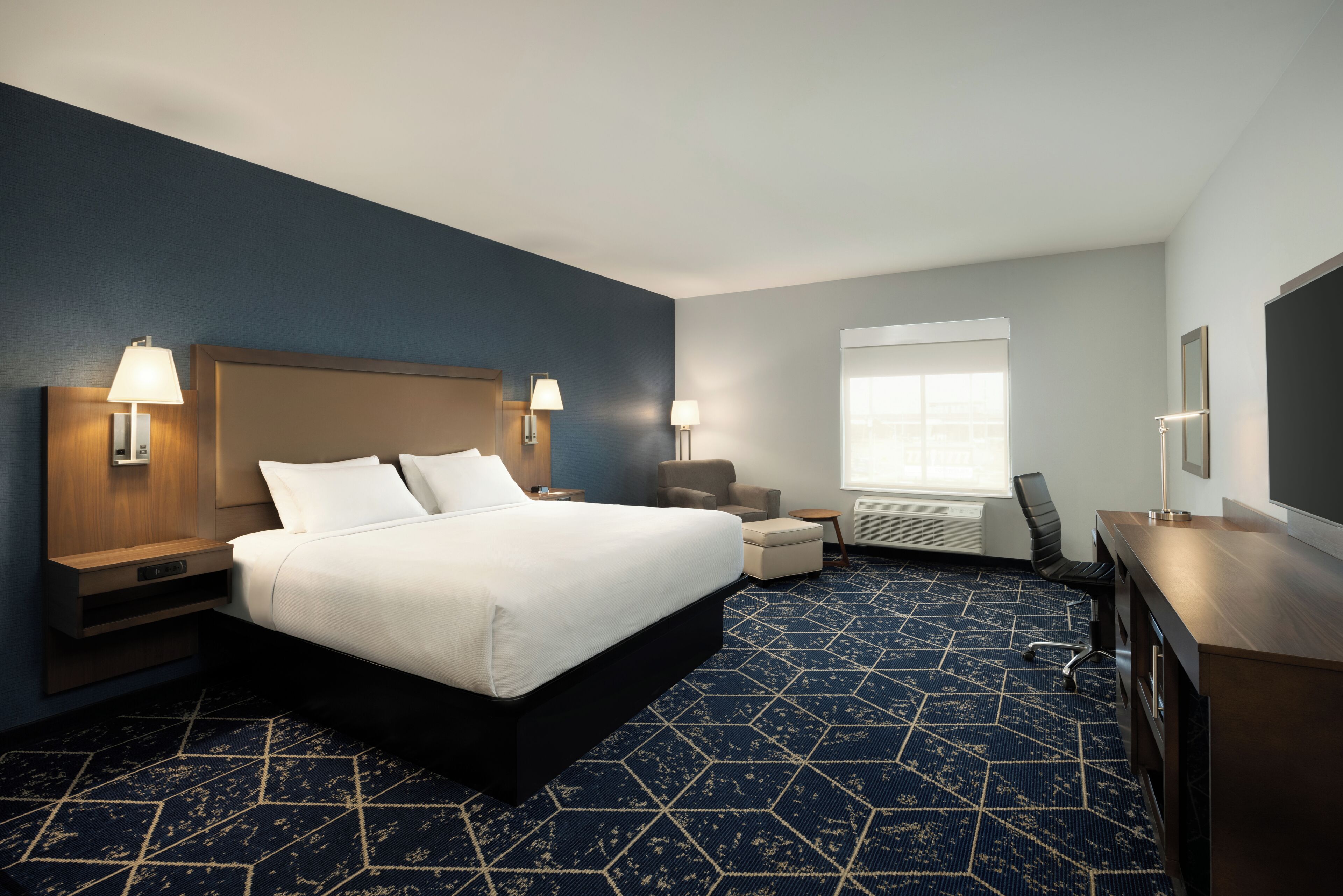 Pillow-top beds, in-room safe, desk, laptop workspace