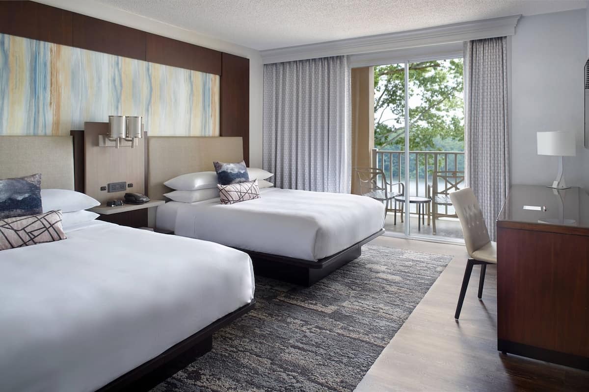 Suite, Multiple Beds, Lake View | Egyptian cotton sheets, premium bedding, desk, blackout drapes
