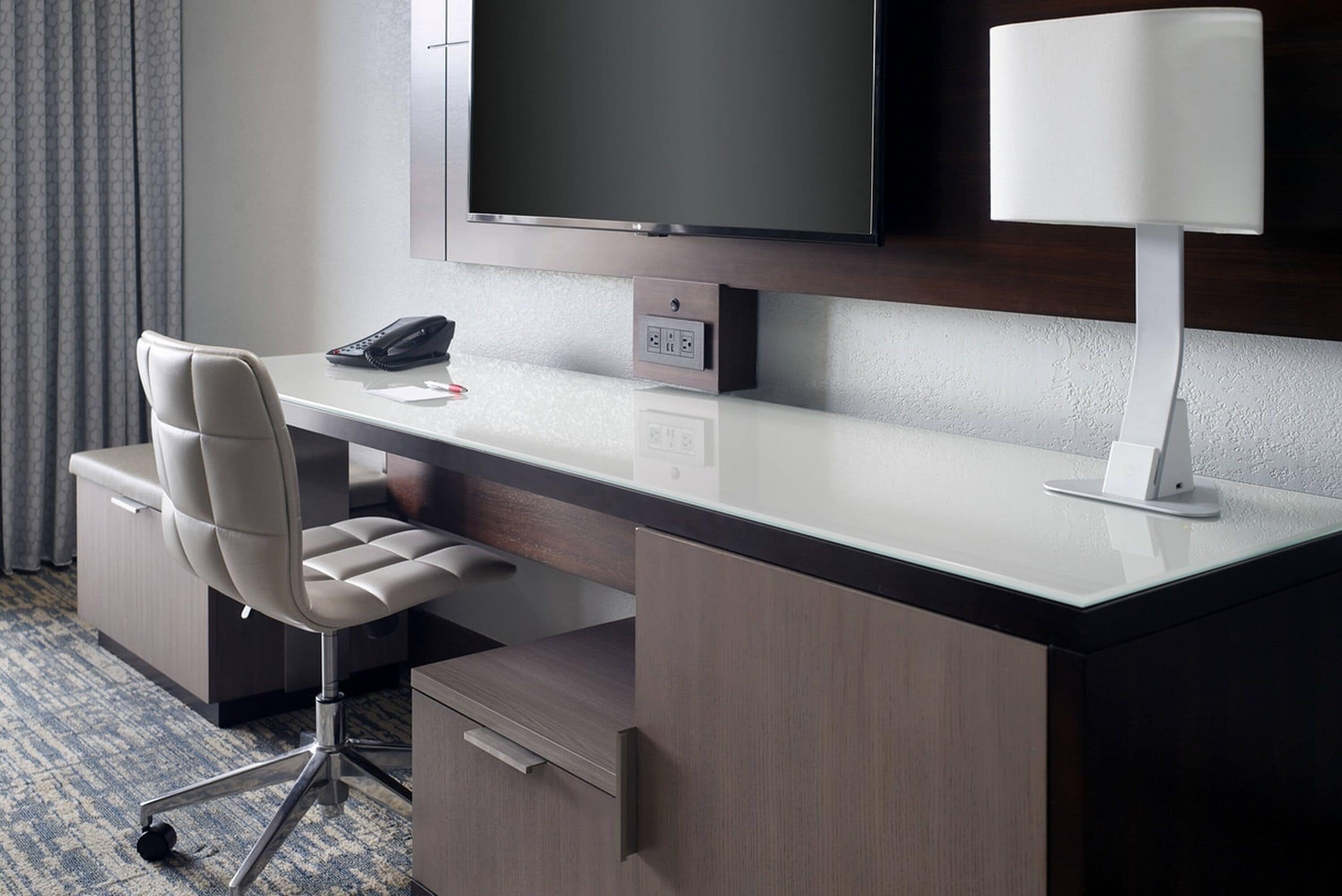 egyptian cotton sheets, premium bedding, desk, blackout curtains