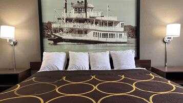 Desk, iron/ironing board, free WiFi, bed sheets