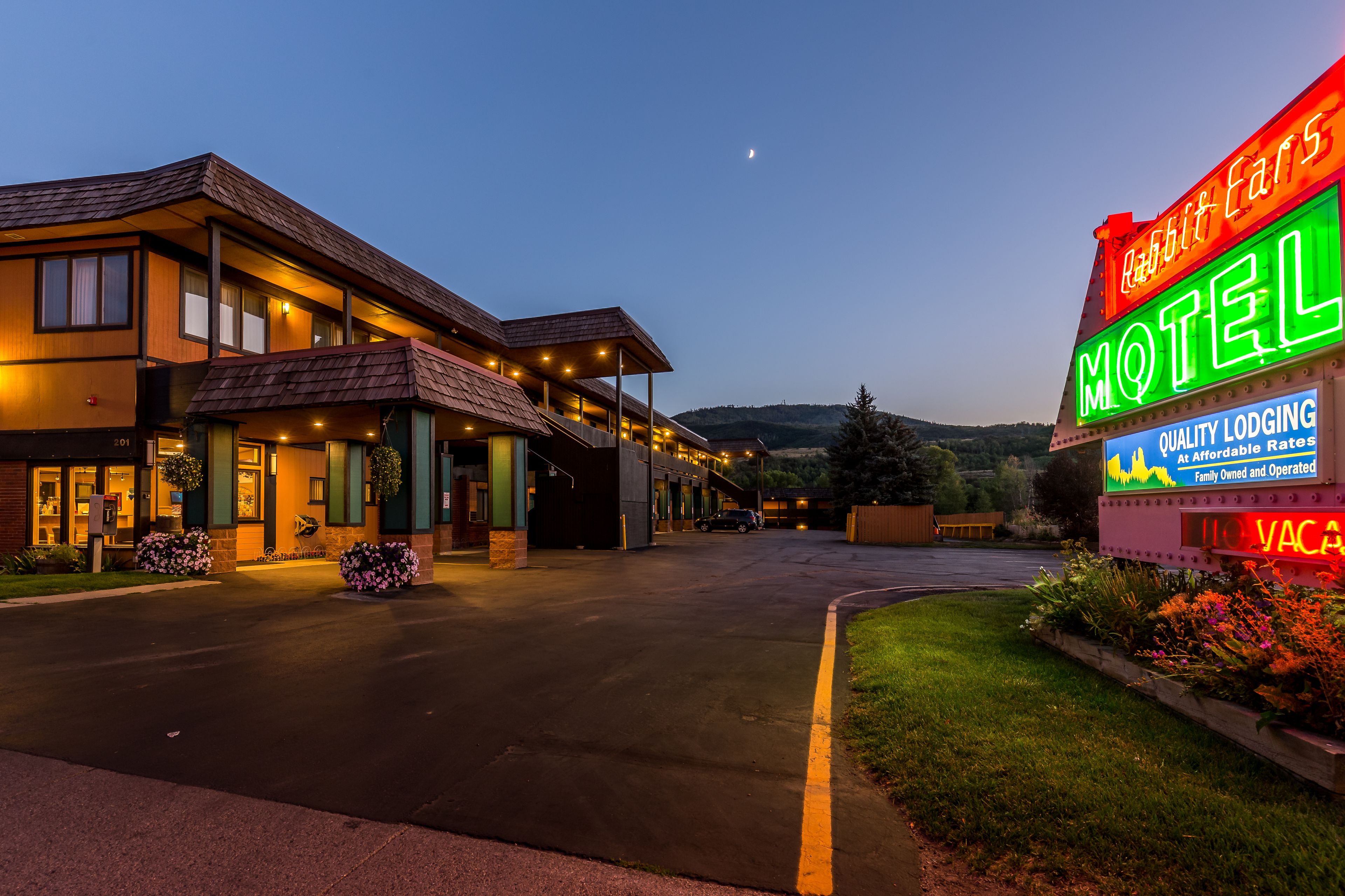 front of property – evening/night