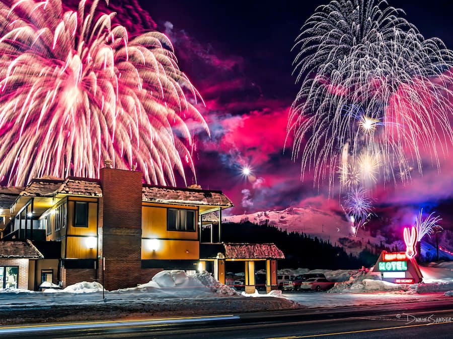 Front of property – evening/night