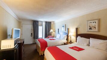 Room, 2 Double Beds, Smoking | Desk, free WiFi, bed sheets
