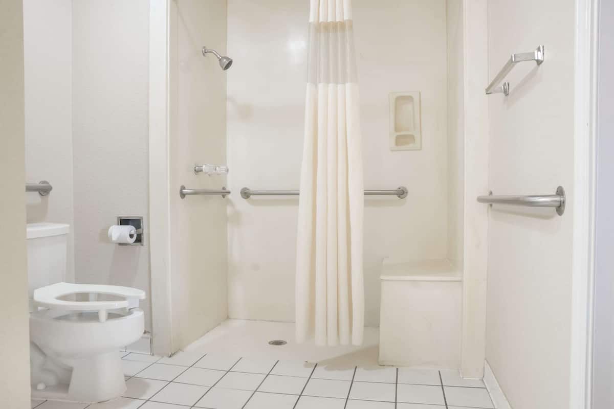 Room, 1 King Bed, Accessible, Non Smoking (Roll-in Shower) | Bathroom