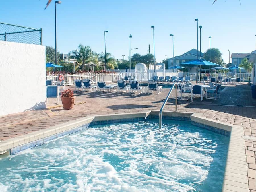 2 outdoor pools, open 7:00 AM to midnight, pool umbrellas, pool loungers