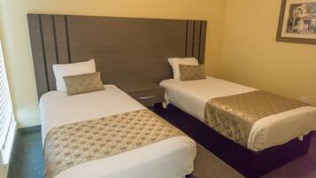 Iron/ironing board, WiFi, bed sheets, alarm clocks