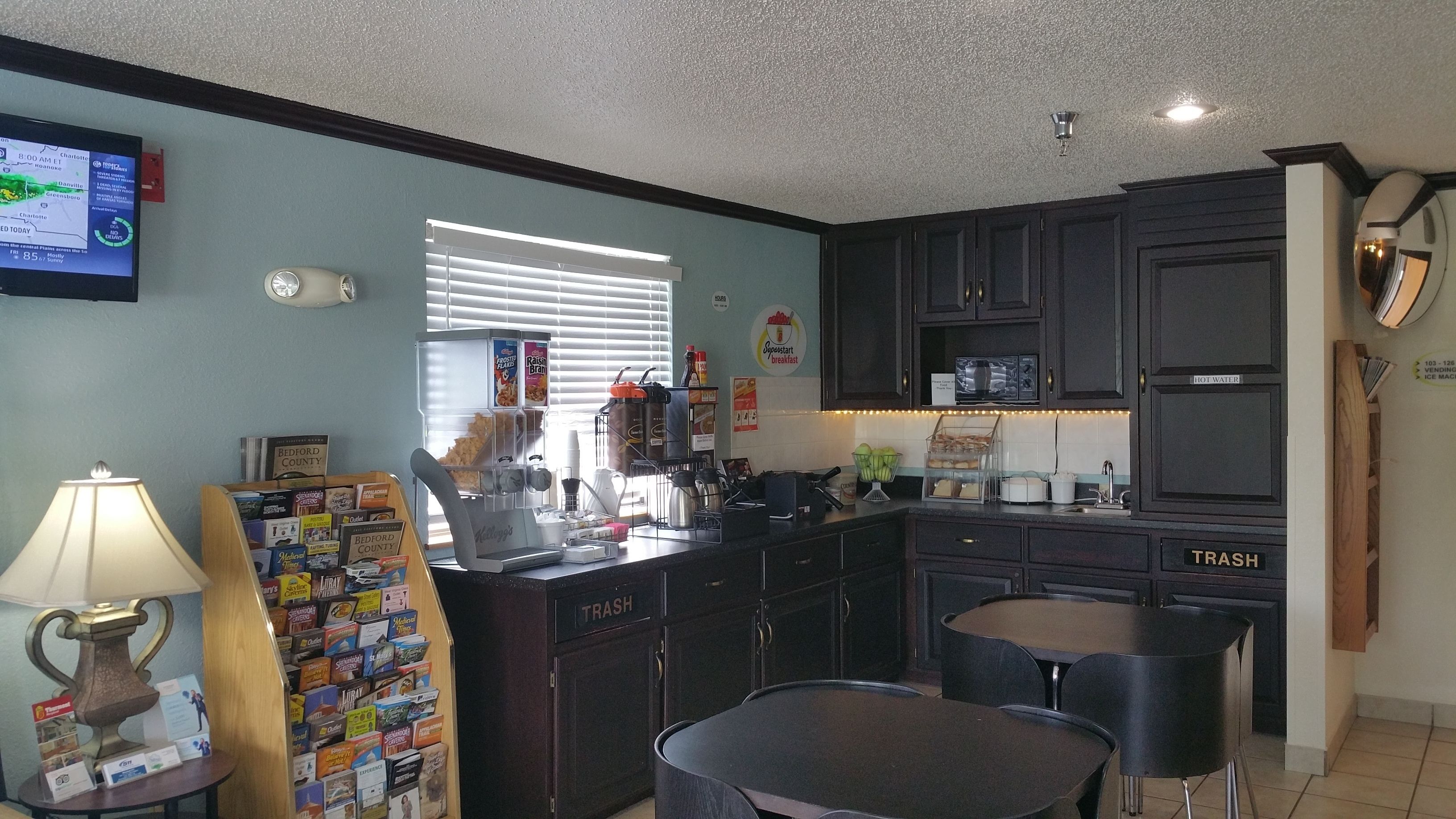 Free daily on-the-go breakfast 