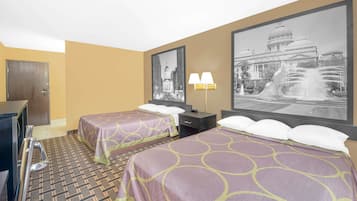 Quarto standard, 2 camas Queen | Escrivaninha, berços grátis, camas extras/dobráveis (sobretaxa)