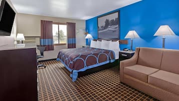 Suite, 1 King Bed with Sofa bed, Non Smoking | Desk, blackout drapes, rollaway beds, free WiFi