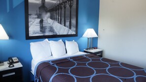 Desk, blackout curtains, rollaway beds, free WiFi