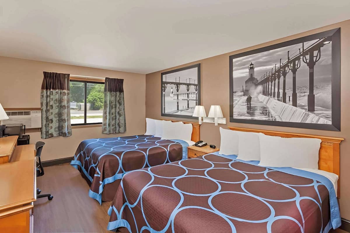 Standard Room, 2 Queen Beds, Non Smoking | Desk, blackout drapes, rollaway beds, free WiFi