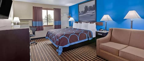 Suite, 1 King Bed with Sofa bed, Non Smoking | Desk, blackout drapes, rollaway beds, free WiFi