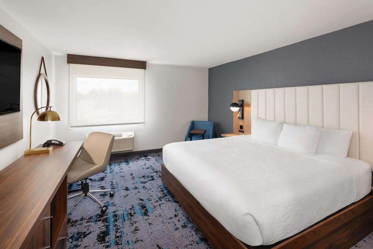 Room, 1 King Bed, Non Smoking | Premium bedding, pillowtop beds, desk, iron/ironing board
