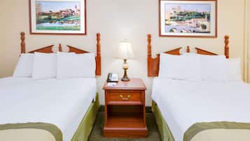 Desk, blackout drapes, iron/ironing board, free WiFi
