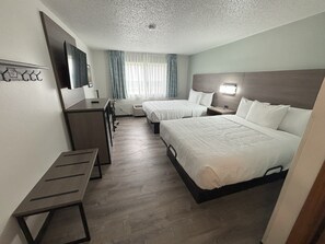 Standard Room, 2 Queen Beds, Ground Floor | 1 bedroom, premium bedding, individually decorated