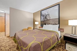 Room, 1 Queen Bed, Accessible, Non Smoking | In-room safe, desk, iron/ironing board, free cribs/infant beds