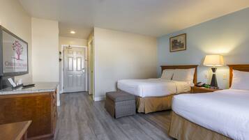 Classic Room, 2 Double Beds, Refrigerator & Microwave | Desk, blackout drapes, iron/ironing board, free WiFi