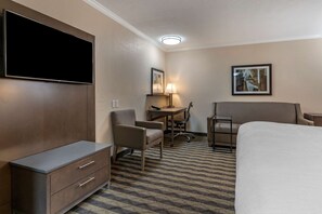 Standard Room, 1 King Bed, Non Smoking, Refrigerator & Microwave (with Sofabed) | Desk, laptop workspace, blackout curtains, iron/ironing board