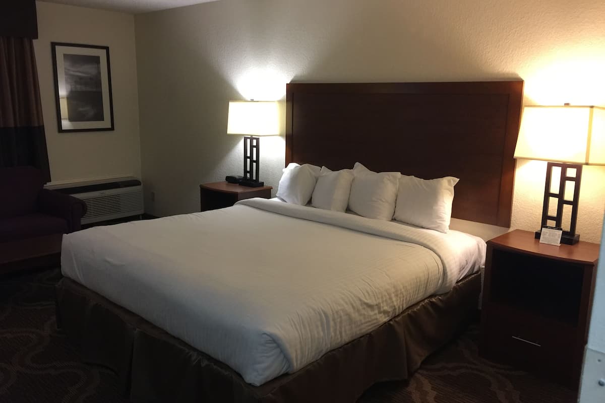 standard room, 1 king bed | in-room safe, iron/ironing board, free wifi, bed sheets