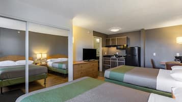 Iron/ironing board, free WiFi, bed sheets, alarm clocks