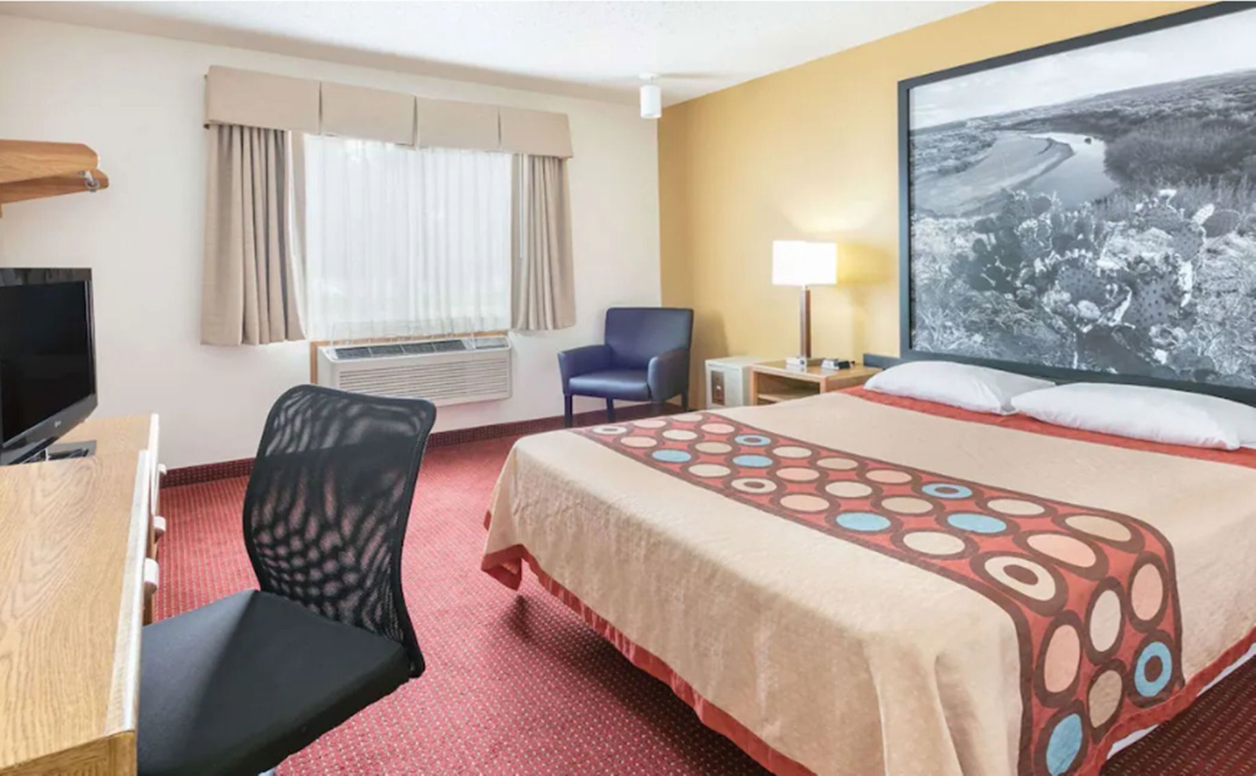 In-room safe, desk, laptop workspace, blackout drapes