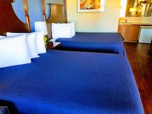 Standard Room, 2 Double Beds, Non Smoking | Desk, iron/ironing board, free cots/infant beds, rollaway beds