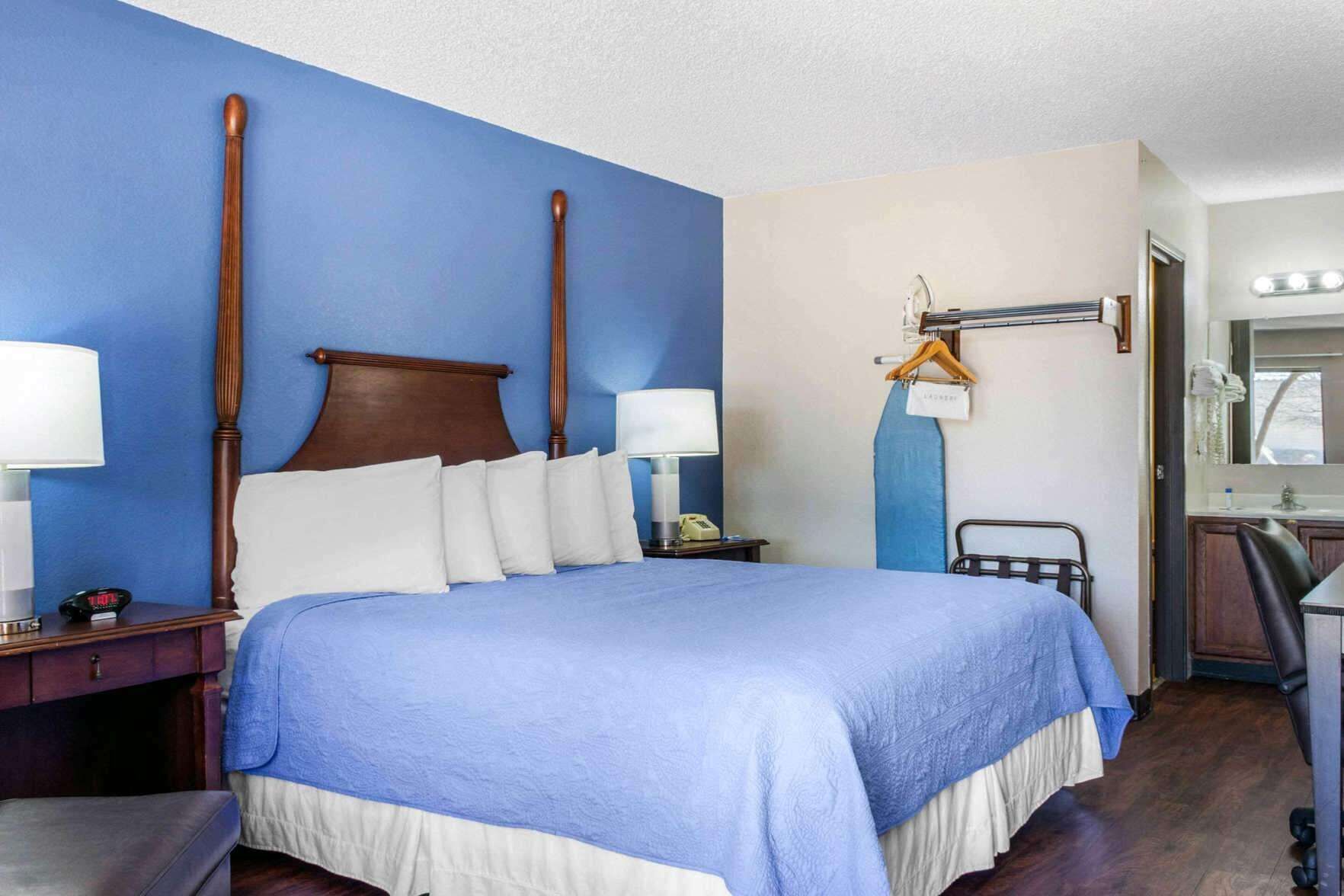 Desk, iron/ironing board, free cribs/infant beds, rollaway beds