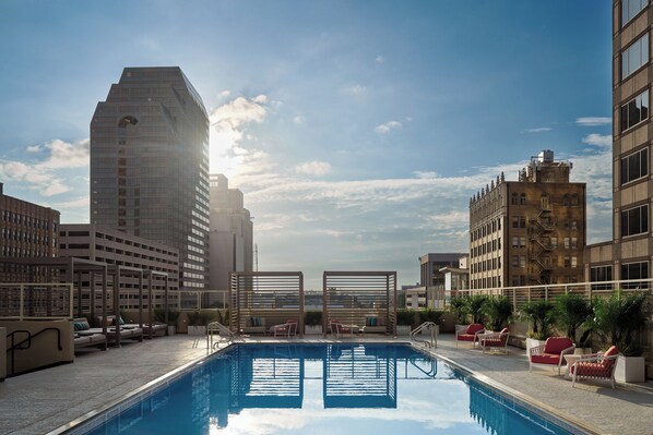 Outdoor pool, cabanas (surcharge), sun loungers