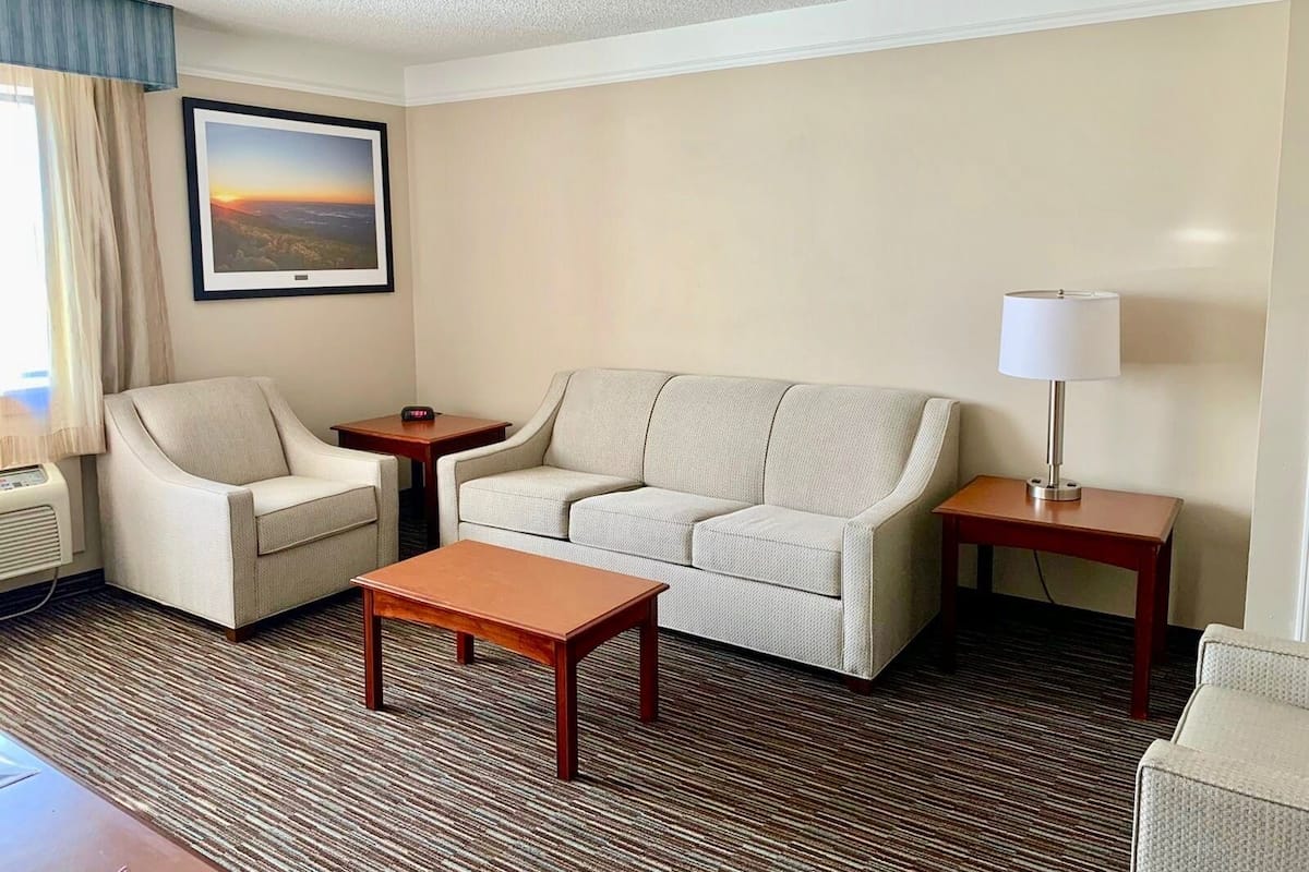 Suite, 1 letto king, non fumatori (One-Bedroom Suite) | Soggiorno | TV a schermo piatto, console per videogiochi