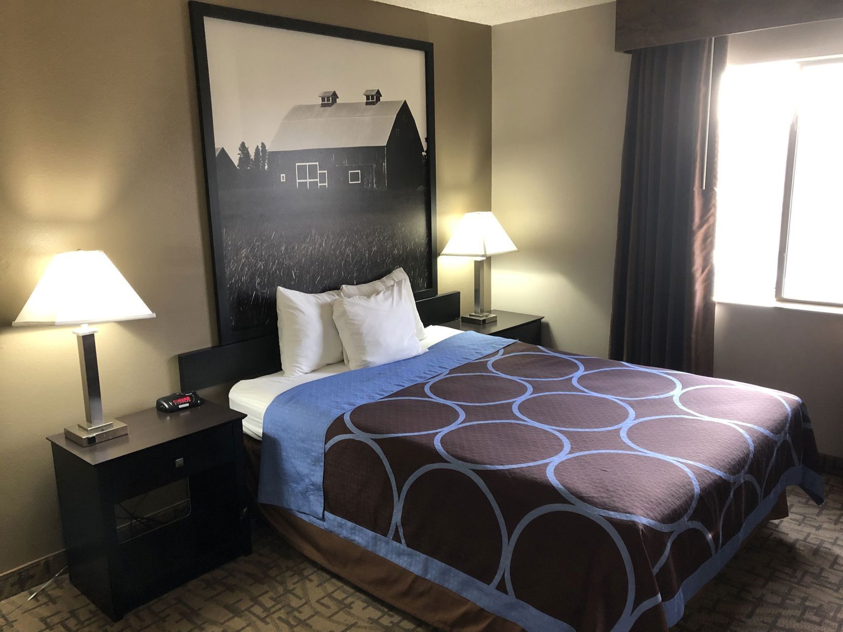 In-room safe, desk, laptop workspace, iron/ironing board