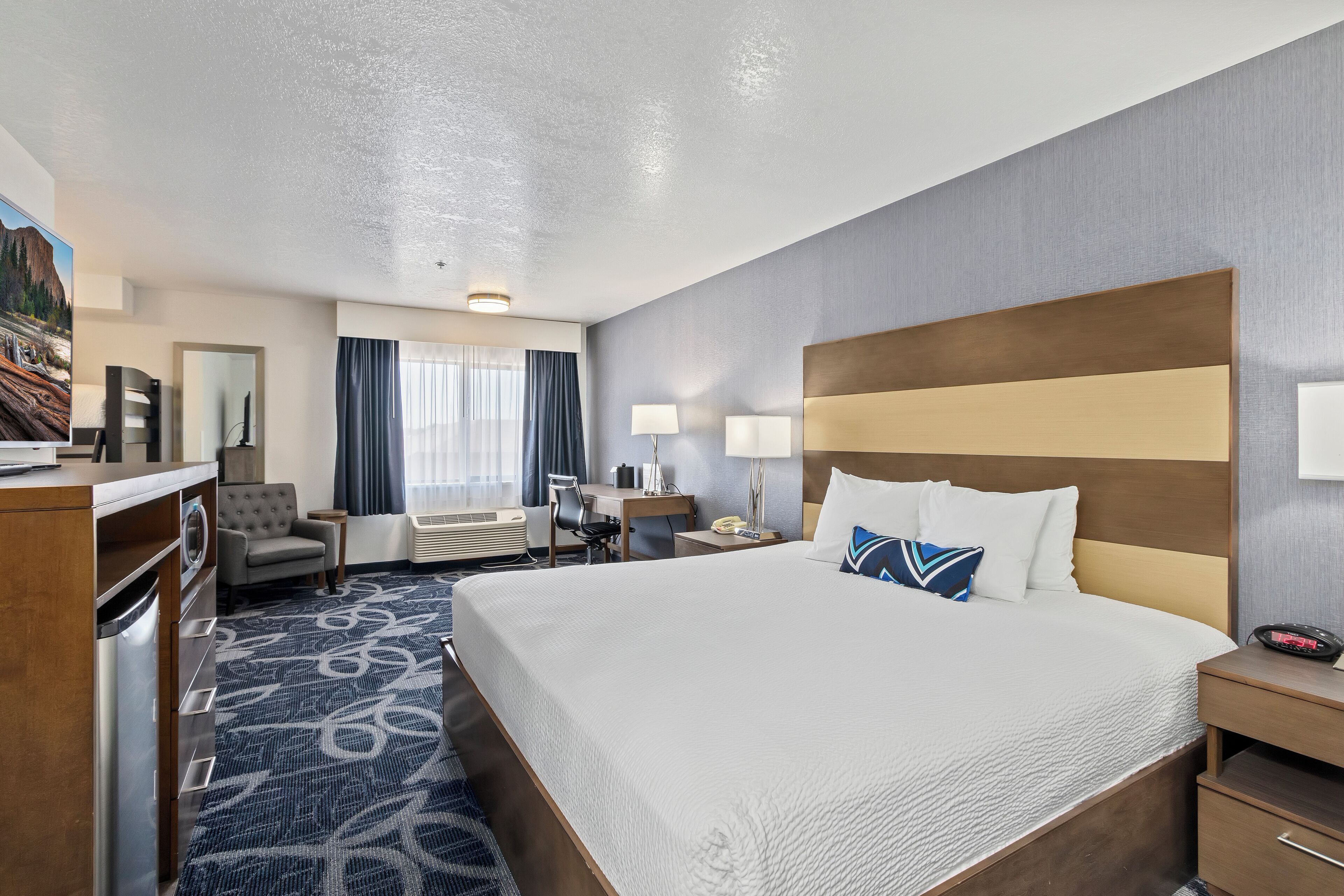 standard room, multiple beds, non smoking, refrigerator & microwave (larger room) | iron/ironing board, free wifi, bed sheets