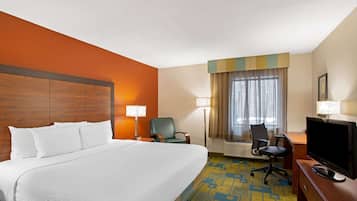 Room, 1 King Bed, Non Smoking | Premium bedding, pillowtop beds, desk, laptop workspace