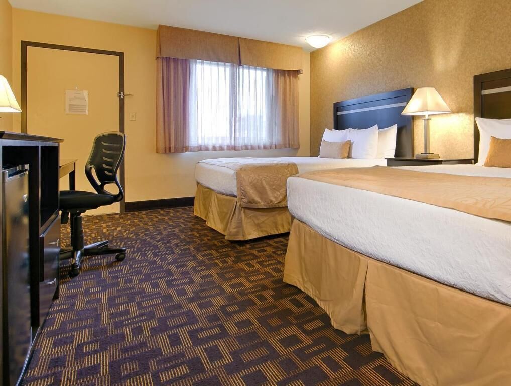 Pillow-top beds, in-room safe, desk, laptop workspace