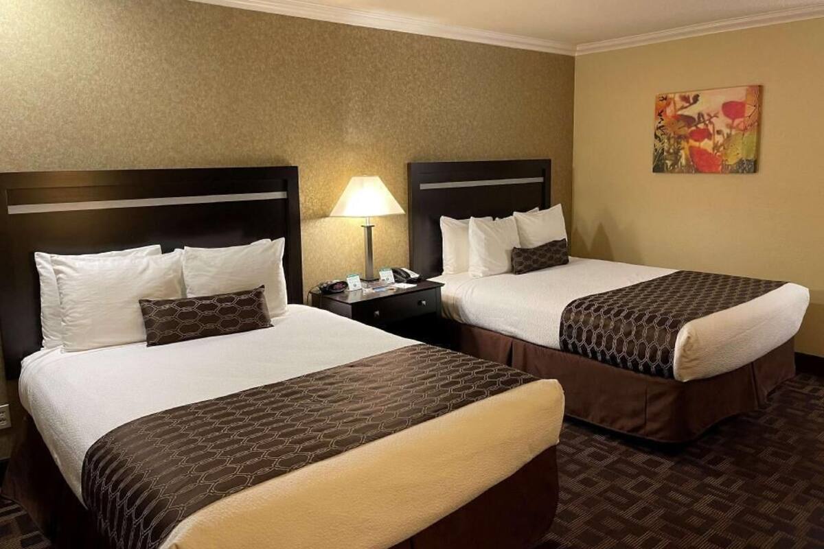 Pillow-top beds, in-room safe, desk, laptop workspace