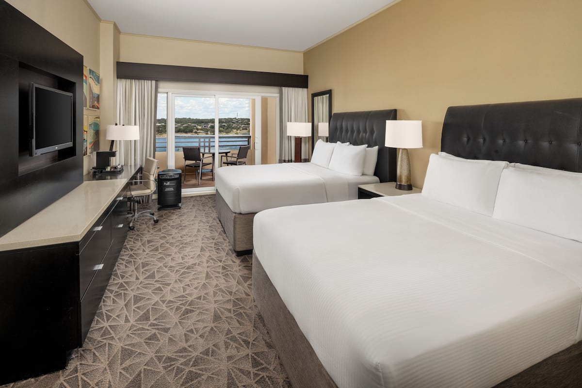 Double Queen Lakeview with Balcony Pure Wellness | Premium bedding, pillowtop beds, in-room safe, desk