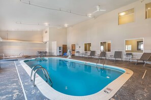 Indoor pool, pool umbrellas