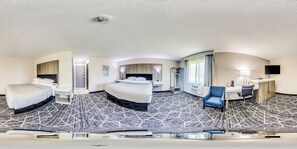 Standard Room, Multiple Beds, Non Smoking | Desk, laptop workspace, blackout drapes, iron/ironing board