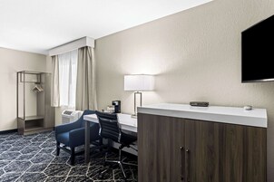 Standard Room, Multiple Beds, Non Smoking | Desk, laptop workspace, blackout drapes, iron/ironing board