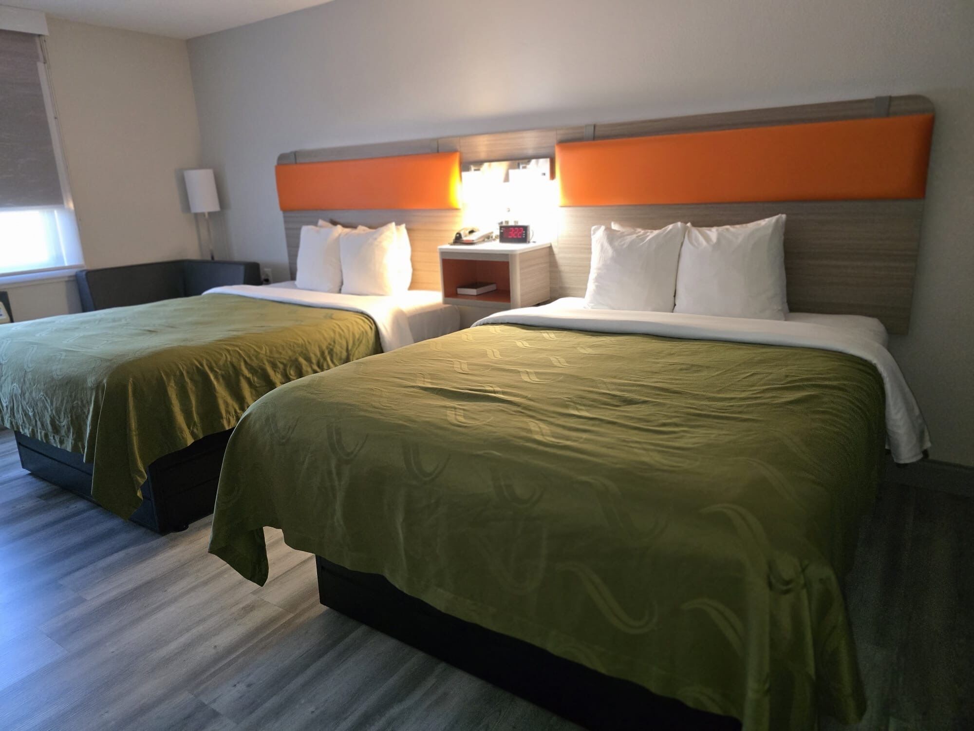 Pillowtop beds, desk, iron/ironing board, rollaway beds