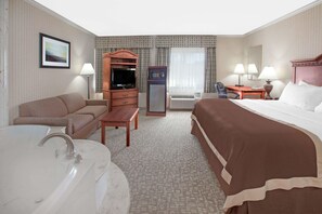 Suite, 1 King Bed, Non Smoking, Jetted Tub | Pillow-top beds, desk, laptop workspace, blackout curtains