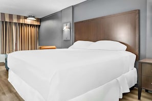 Desk, laptop workspace, free WiFi, bed sheets