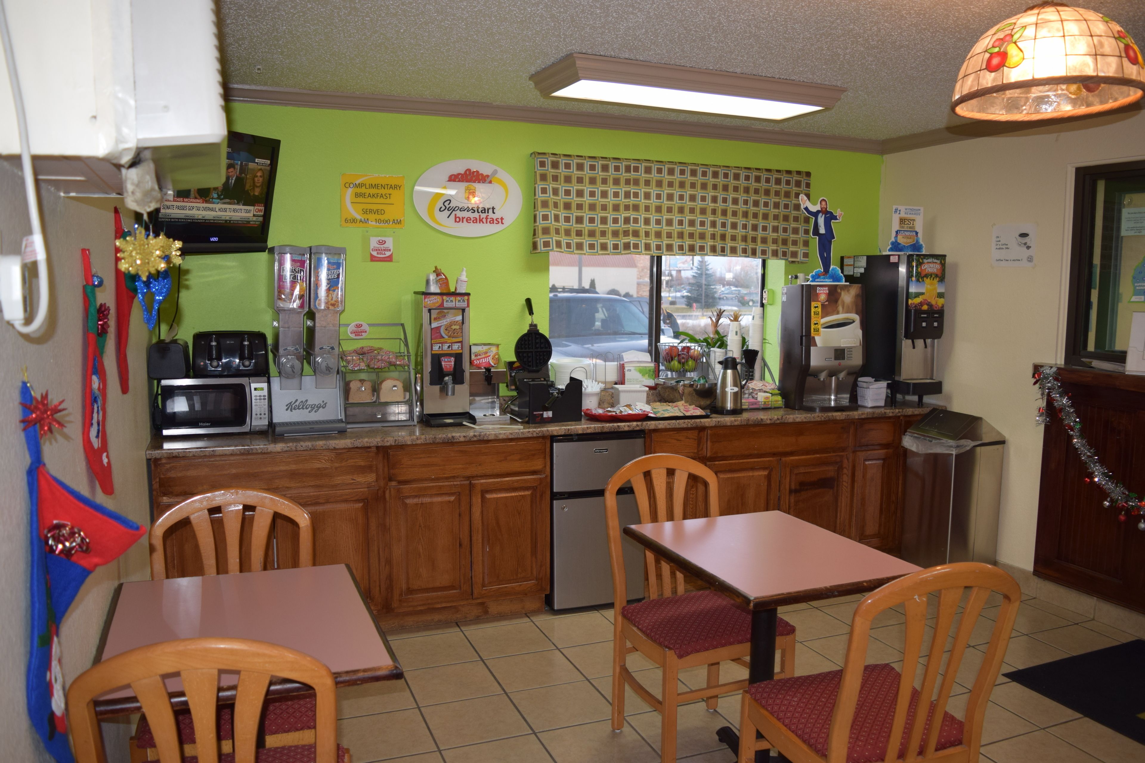 Frokost på farten er inkludert hver dag